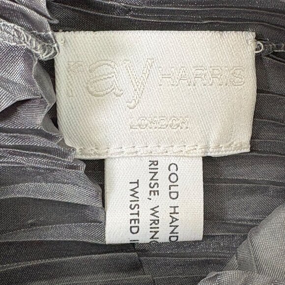 Ray Harris London Crinkle Twist Dress Size OS One Size Artsy Mock Neck - Picture 5 of 11